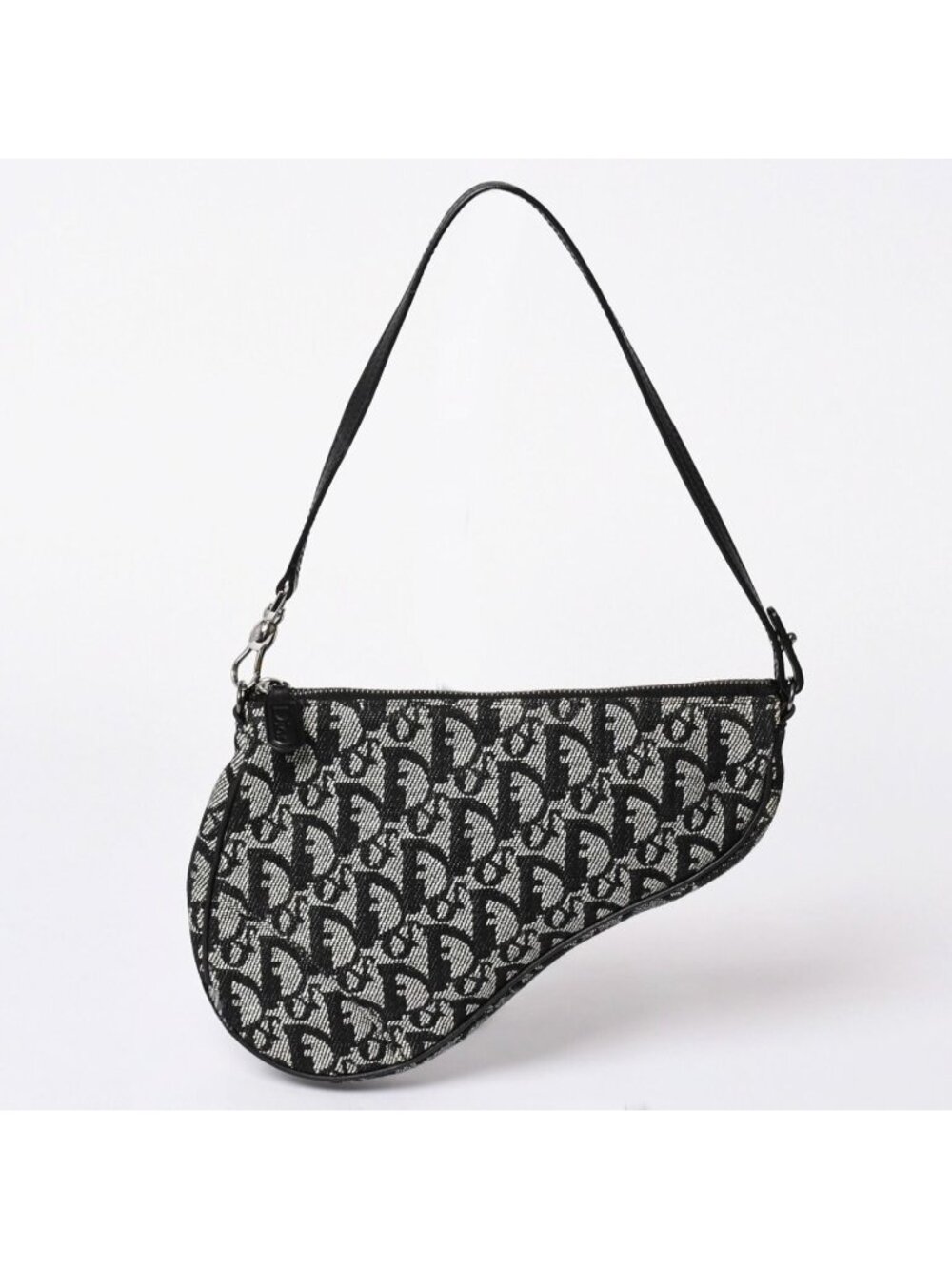Dior Trotter Saddle Bag Pouch Black